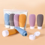 휴대용 여행 실리콘 키트 세트 리필 소분 용공병 샴푸 세면도구 공병 화장품 4종 여행용