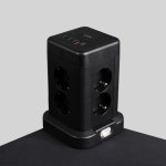 지클릭커 지클릭커 타워 12구 고용량 4000W USB 출력 멀티탭 NP712PD 2m
