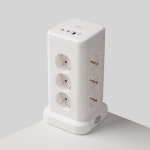 지클릭커 지클릭커 타워 12구 고용량 4000W USB 출력 멀티탭 NP712PD 2m