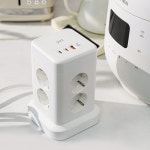 지클릭커 지클릭커 타워 12구 고용량 4000W USB 출력 멀티탭 NP712PD 2m