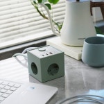 지클릭커 지클릭커 큐브 고용량 USB 출력 멀티탭 1.5m