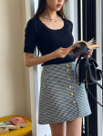 더 베케이션 샵 Bianca Summer Tweed Skirt