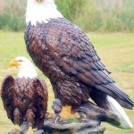 독수리 장 새모형 까치 조류 모조 조형물