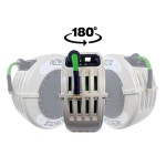 맥노트 리트랙터블 가든 호스 릴 82피트 워터 릴 헤비 듀티 호스 금속 180 회전 브래킷 월 마운트용 - 그린 60ft