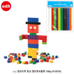 미니블럭놀이 창의수학 큐브 끼우는블럭 100P 끼우기블럭 미니블록 유치원블럭
