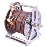 스테인레스 호스릴 농업용 물호스 기본 고압 40 수납 거치대 소형 50m 수도관 권취기 100m 기 베어머신