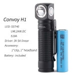 호송 H1 손전등 1800 루멘 직각 Edc 미니 토치 라이트 Latarka 08 Molicel M35A 02 1개 5000K 02 SST40