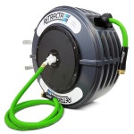 맥노트 리트랙터블 가든 호스 릴 60피트 워터 릴 헤비 듀티 호스 금속 180 회전 브래킷이 월 마운트 - 60ft