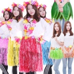 하와이안 소품 꽃 레이 훌라 스커트 하와이 재롱잔치 C05-훌라스커트