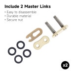 하이알케 525 X-링 체인 120 링크와 마스터 브레이커 브레이커 세트 525HX-120L