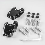 WOOGA 모터사이클 개조 부품 핸들바 라이저 높이 마운트 클램프 키트 후방 호환 호앤다 레벨 CMX 1100 500 300 250 액세서리