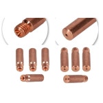 Tweco 1 Mini MIG Lincoln Magnum 100L 건용 StARTECHWELD 1123 미그 용접 접점 팁 023 25팩