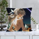 애니메이션 반딧불 홈 장식 쿠션 커버 거실 베개 잠자는 소파 C 40x40cm-PC 9 z5 1개