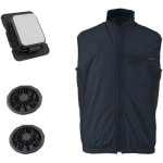 4658543 작업복 작업용 현장 안전조끼 빅본 냉장복 3 페르체 팬 냉각웨어 대책 3L 56네이비 1개 TH603