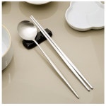 테이블아트 아벨라 수저세트 실버색상 숟가락 젓가락 10세트