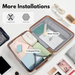 NEISIA 수하물 세트 3피스 스피너 휠 PC ABS 하드 쉘 여행용 수하물 TSA 잠금 장치가 경량 휴대용 여행 가방 YKK 지퍼