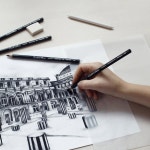 콩테 아 파리 6백 세 그림 연필 세트 1 6 Count Drawing Pencils