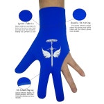 애니소드 2개 세트 통기성 당구장 장갑은 스누커 큐 스포츠 장갑을 위해 왼손에 맞습니다 Medium