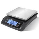 푸오졸트 디지털 주방 저울 30kg 66파운드 대형 식품 저울 상업용 LCD 디스플레이 카운팅 스테인리스 Stainless