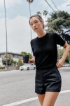 자라 자라 티셔츠 민소매 나시 반팔 ZARA 반소매 기본 니트 탑 -