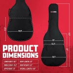 게이터 케이스 폼 패딩 어쿠스틱 긱백 최대 41 9 길이의 드레드노트 스타일 기타에 맞습니다 GBE-DREAD Classical Guitars