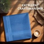 ZGZUN 8팩 남성용 손수건 면 16 대형 남성 포켓 스퀘어 행키스 행커치프