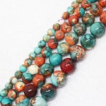 오랑 스노우 벽옥 라운드 구슬 만들기를 위해 혼합 1