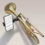 트럼펫 거문고 전화 홀더 튼튼한 악기 스탠드 마칭 밴드 클라리넷에