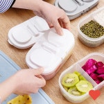 칸칸이 나눔 잡곡통 반찬통 냉장고정리 밀폐 용기