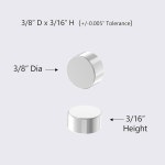 APLYSIATECH 8 D X 3 16 H - 40팩 강력한 소형 N52-3