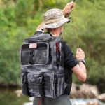 막대 홀더가 릴런 낚시 백팩 남성용 얼티밋 태클 박스 42L 대형 백스토어 장비 Army Green