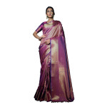 미국아마존 Vardha 여성용 Kanchipuram Art 실크 사리 스티치되지 않은 블라우스 피스 - Zari 우븐 작업 사