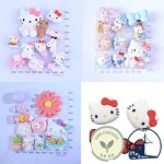 신용 체크 교통 Sanrio Anime 신발 버클 액세서리 헬로 키티 Kulomi Yugui개 Merloty 푸딩 만화 Diy 콤보