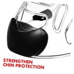 토드모미 2PCS 탈부착 가능한 얼굴 보호대 무술 헤드기어 스포츠 태권도 가라테 훈련을 위한 스파링 보호 장비