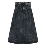 GANNI 25 FW 개더 디테일 데님 스커트 J1759 TP438799566 137808391