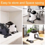 페달 운동기 언더 데스크 바이크 미니 운동 자전거 LCD 디스플레이가 휴대용