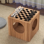 체스테이블 경로당 티테이블 좌식 원목 범용 소형