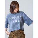 언노운플라넷 라운드 플라넷 다잉 크롭티 Round Planet Dyeing Crop Tee