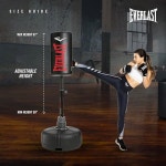 에버라스트 옴니플렉스 프리미엄 프리 스탠딩 펀칭백 - 실내 라운드 헤비 듀티 피트니스 복싱 트레이닝백