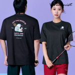 테크니스트 테크니스트 티셔츠 남녀공용 코튼라이크 오버핏 배드민턴 상의 오남스포츠 85 TNT5511