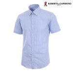 로베르타디까메리노 면스판 스트라이프 슬림핏 반소매 셔츠 RP2-352-2