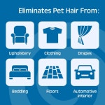 곤조 애완동물 털 제거제 - 2팩 가구 카펫 침구 의류에서 개 고양이 제거하기