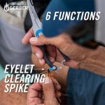 거버 기어 헤모플라이어 - 매듭 묶기 도구가 낚시 플라이어 아일렛 클리어링 도구 마이크로 톱니 커터 등 프리미엄 도구 소금물