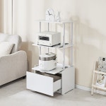 가구산책 인출식 3단 렌지대 선반 H8998