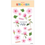 유니아트 스티커 1500 교육용 투명 꽃스티커 무궁화 다꾸스티커 예쁜스티커
