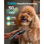 개 고양이를 위한 충전식 무선 면도기 트리머가 장착된 프로 그루밍 클 저소음 집에서 꾸미는 IPX7 방수 반려동물