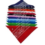 패니 유핀 100 면 고급 두꺼운 반다나 스카프 남녀 페이즐리 프린트 22 12 Colors 3