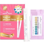 Easy가정용 질 pH 테스트 - 10 스트립 여성용 가정용 BV 키트 효모 감염 균형 1 Count Pack of 10