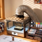 프라모델 도색 건조기 피규어 도색부스 건담 건조 색칠 도료