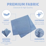 자이언트리 남성용 5개 면 손수건 클래식 포켓 스퀘어 세트 소프트 남성 행키스 손수건 15 8 x 5가지